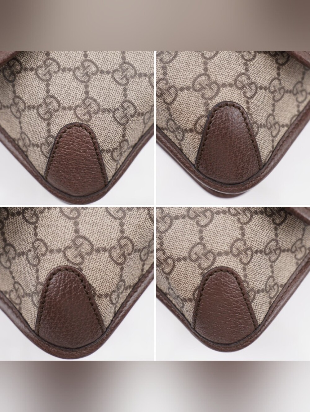 BT08 💟 GUCCI GG Supreme Monogram Web Neo Vintage Flap (Small) Messenger Bag - Picture 7 of 13